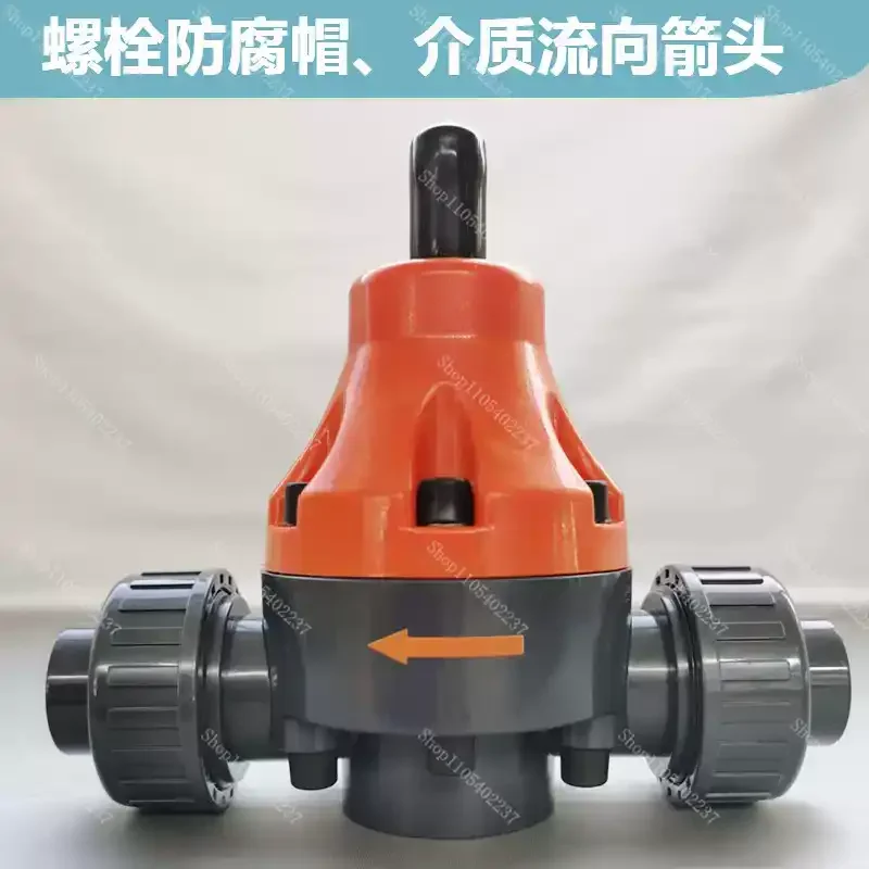 DN15/20/25 UPVC Back Pressure Valve Plastic Pressure Relief Valve Safety Valve for Metering Pump Diaphragm Corrosion Resistant