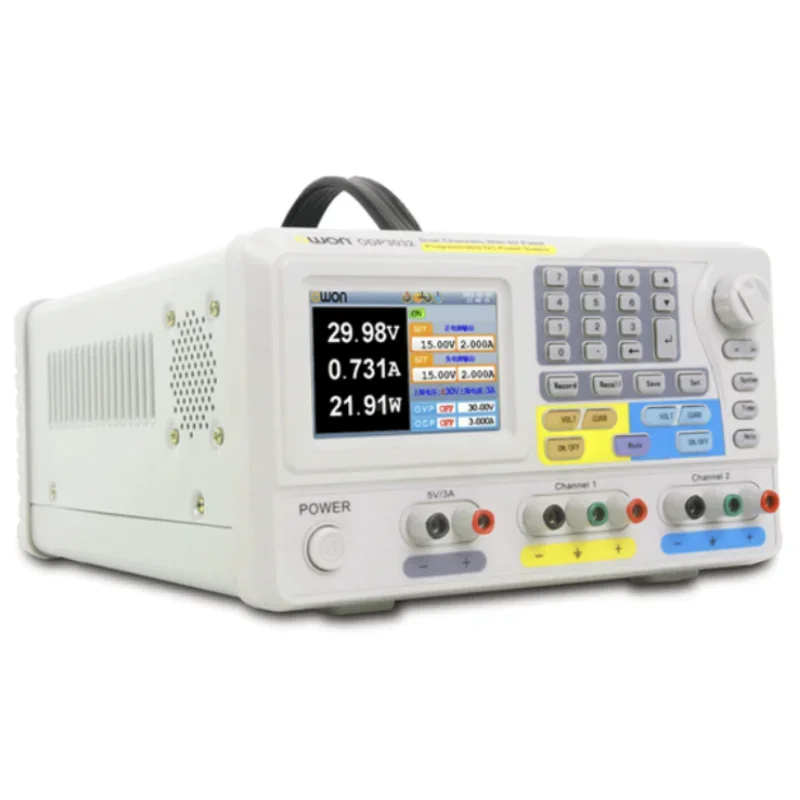 OWON ODP3032 Programmable DC Power Supply 195W 0~30V 0~3A 2+1 Channel for Industrial Use 110V Input and 30V Output