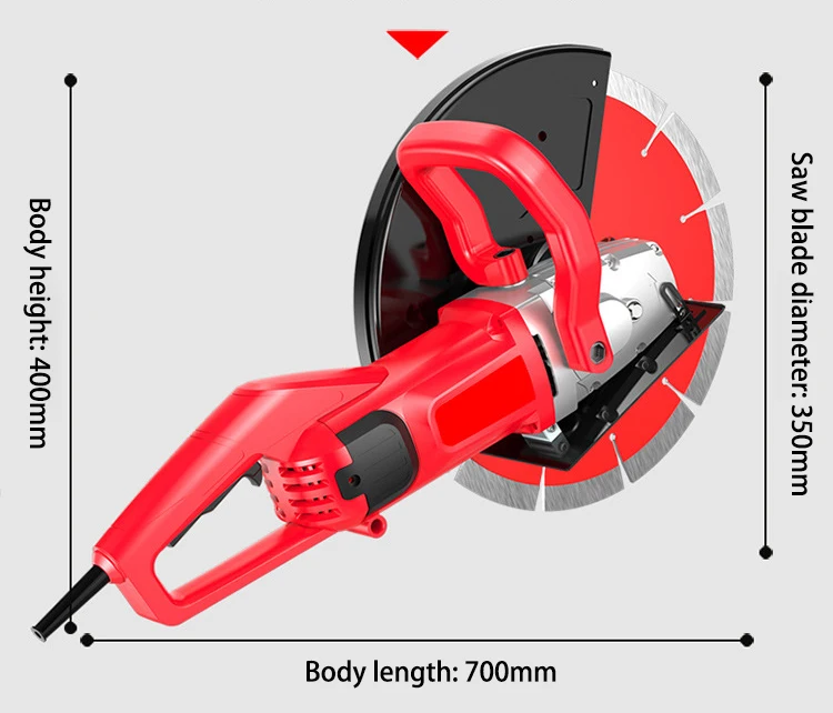 Portable Concrete Brick Electric Wall Groove Saw Notching Machine Wall Chaser Cutting Machine