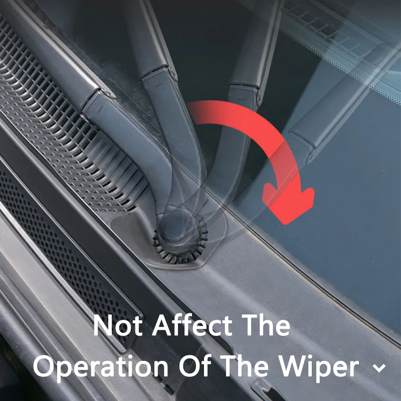 QHCP Car Windshield Wiper Hole Soft Plastic Protective Cover Dustproof Sleeve Leaves Debris Prevention For Toyota RAV4 2020-2025