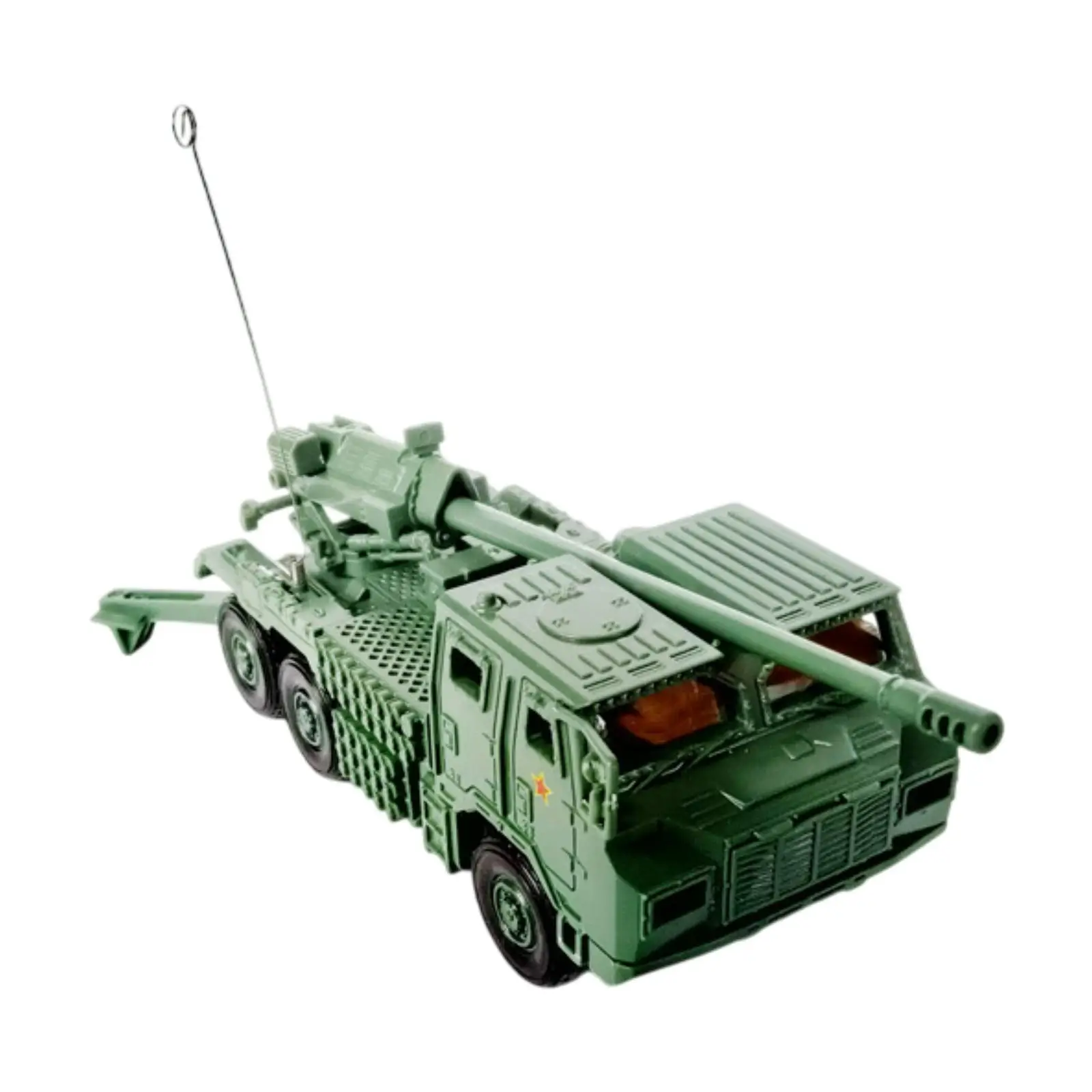 مجموعة نماذج دبابة 4D بمقياس 1/72 عربة يدوية للأطفال تذكار للأطفال باللون الأخضر #1