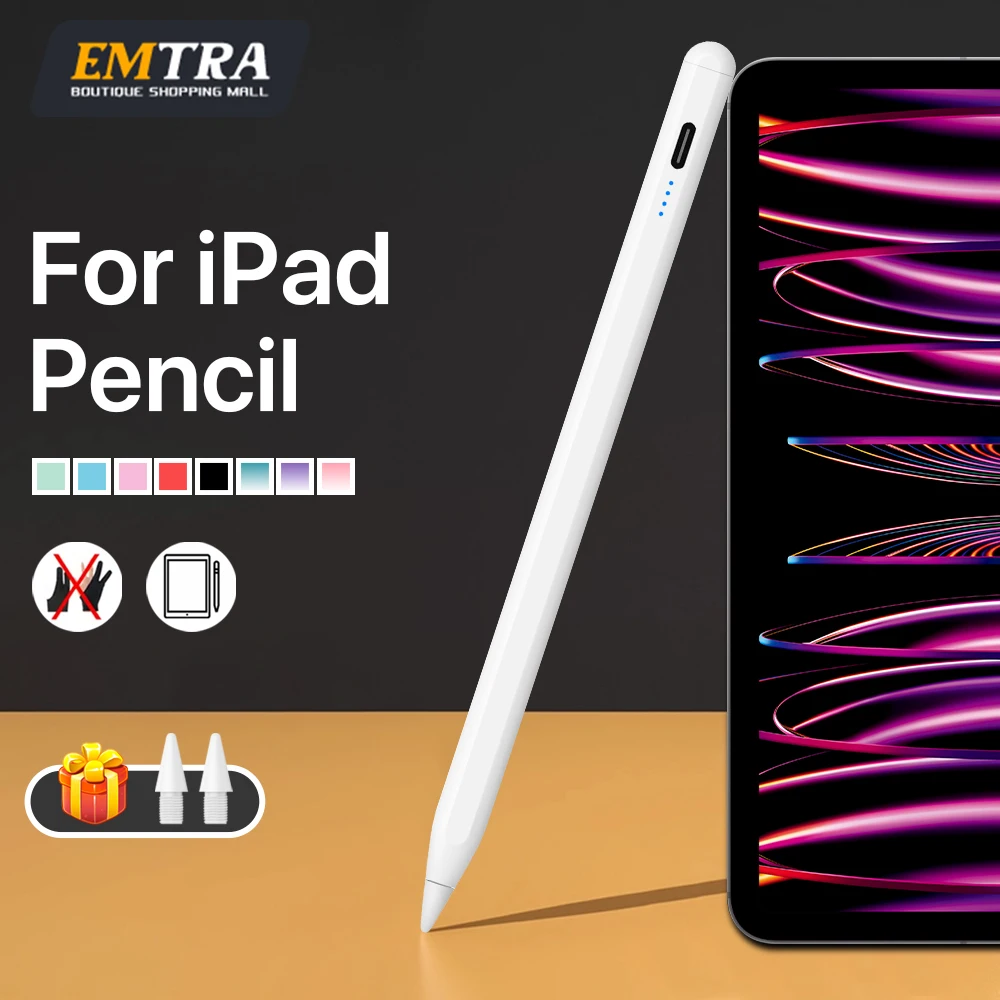 قلم رصاص أبل رفض اليد عرض الطاقة iPad قلم رصاص لباد 2025 2024 2023 2022 2021 Pro Air Mini 5 6 قلم محدد