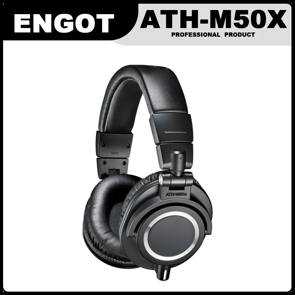 

ATH-M50X профессиональные проводные наушники ATH MH50X, гарнитура, наушники для игр, прямой трансляции, записи компьютера, ПК