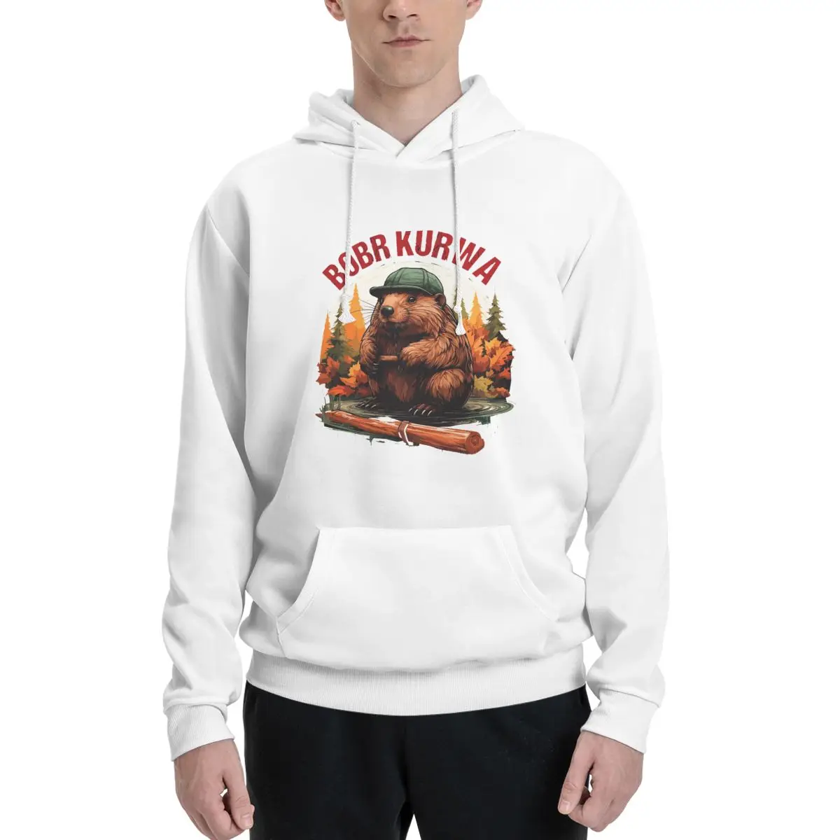 

Толстовки с капюшоном Bobr Kurwa Bober Beaver, пуловер в стиле Харадзюку, осень-зима, мужская и женская толстовка для пар, топы с длинными рукавами