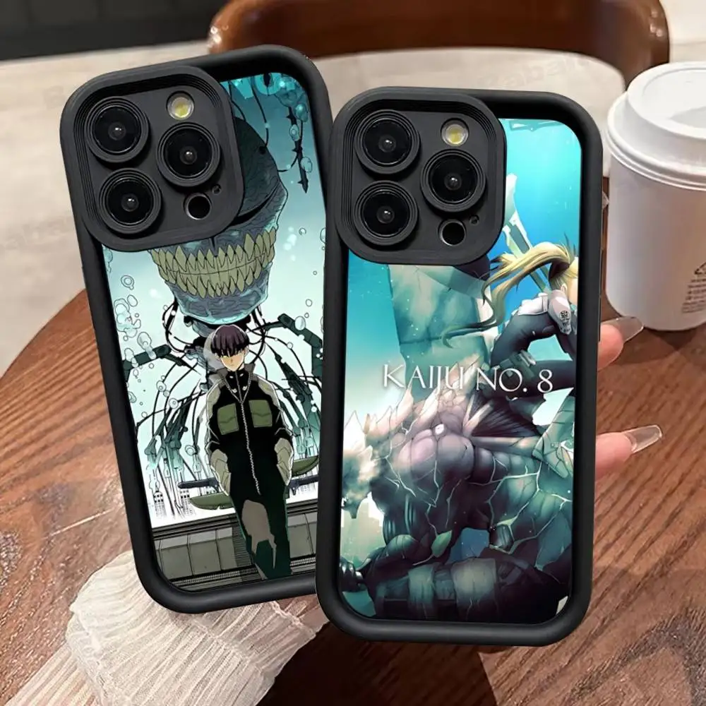 Japan Classic Comics K-Kaiju No8 Anime Phone Case For IPhone 17 16 15 14 13 12 11 Pro Max 16E Plus INS Soft Cover