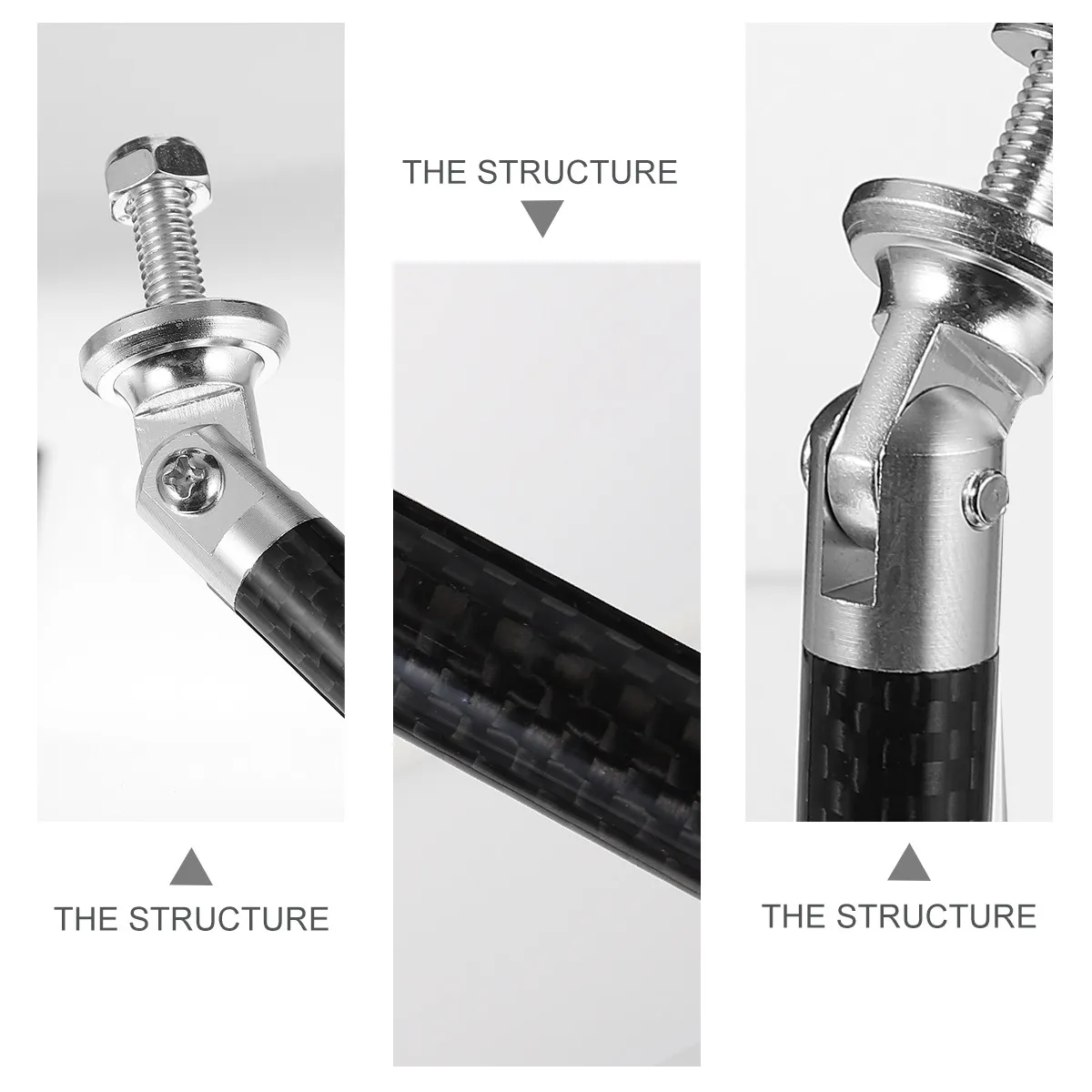 

1Pcs Adjustable Aluminum Alloy Car Bumper Bar Protector Rod Strut Support Lever Fixing Bracket for Universal Vehicle Body
