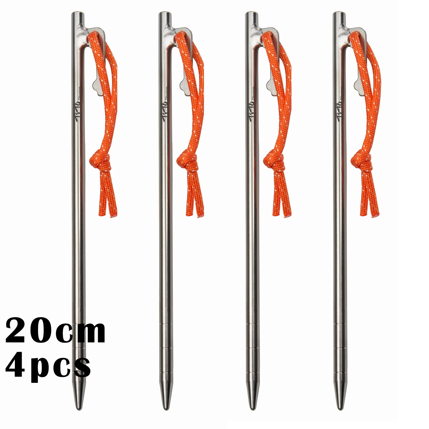 Tito Titanium Legering Tent Haringen Outdoor Camping Tent Nagel Anti-Buiging Zware Luifel Titanium Tent Staak 20/24/30/35/40Cm