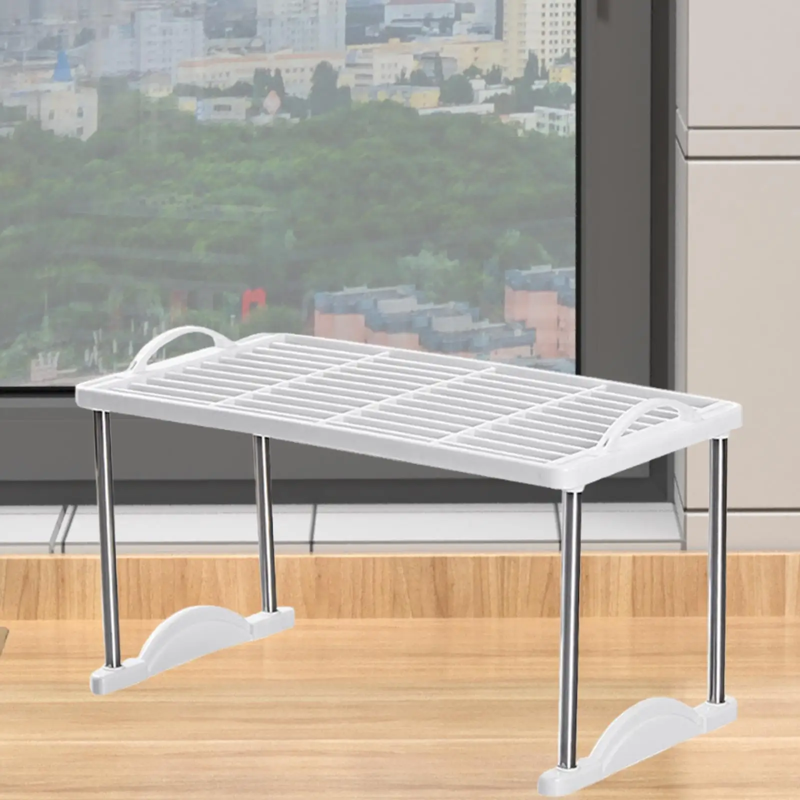 Kitchen Counter Shelf Corner Storage Kitchen Cabinet Insert Shelf Closet Divider for Seasoning