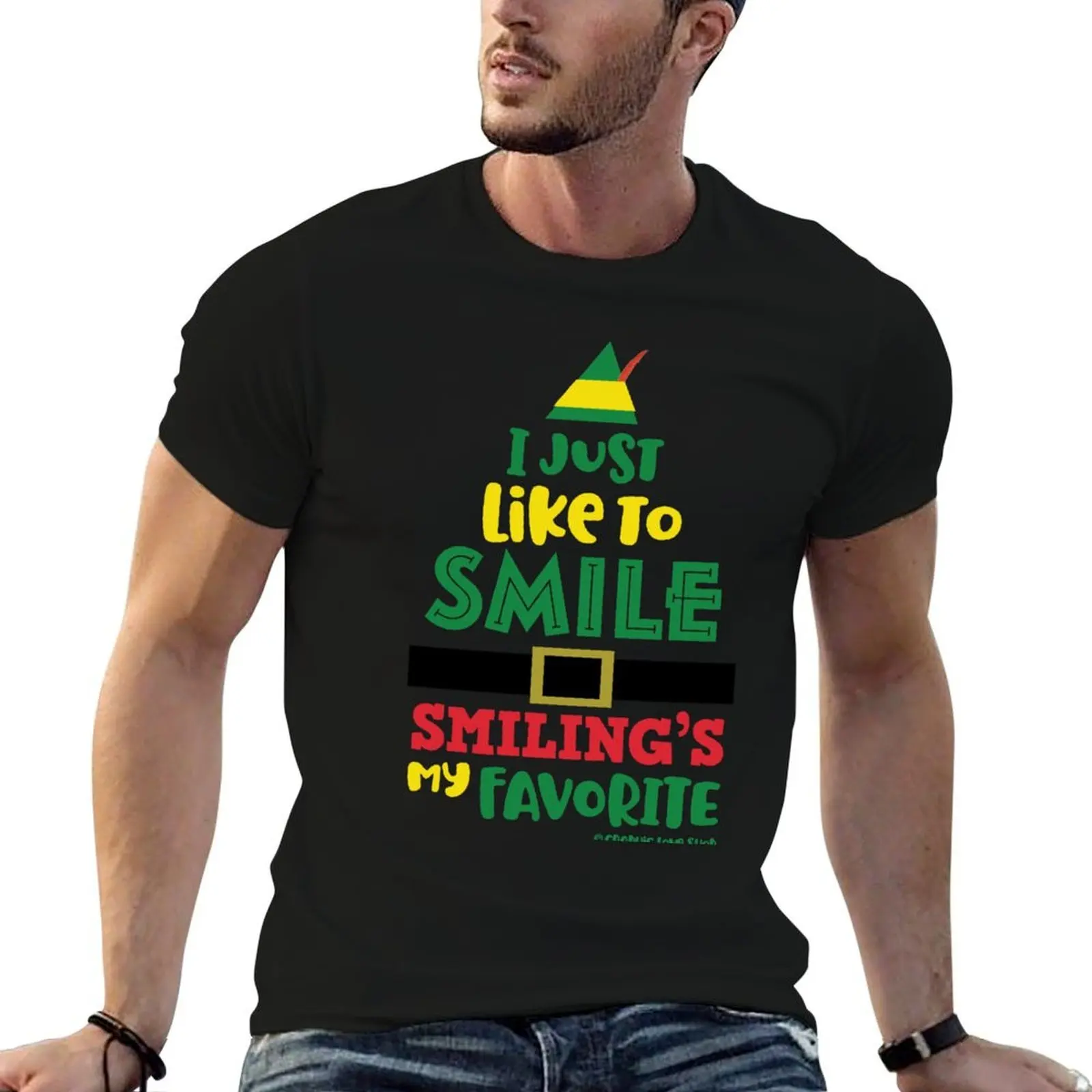 I Just Like to Smile, Smilings My Favorite, Buddy the Elf ? GraphicLoveShop T-Shirt blacks custom t shirt Men's t shirts