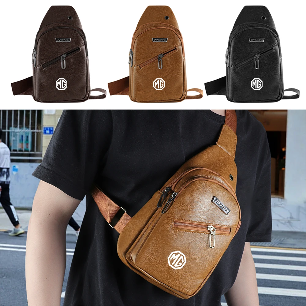 

Car Logo Styling One-Shoulder Backpack Bag Auto Accessories For Morris Garages MG ZS GS MG5 MG3 MG4 MG6 MG7 Hector 350 Phev RX5