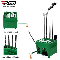 PGM Electric Automatic Golf Ball Dispenser Infrared induction Golf serve Machine ABS Golf Clubs Holder Golf Training Service