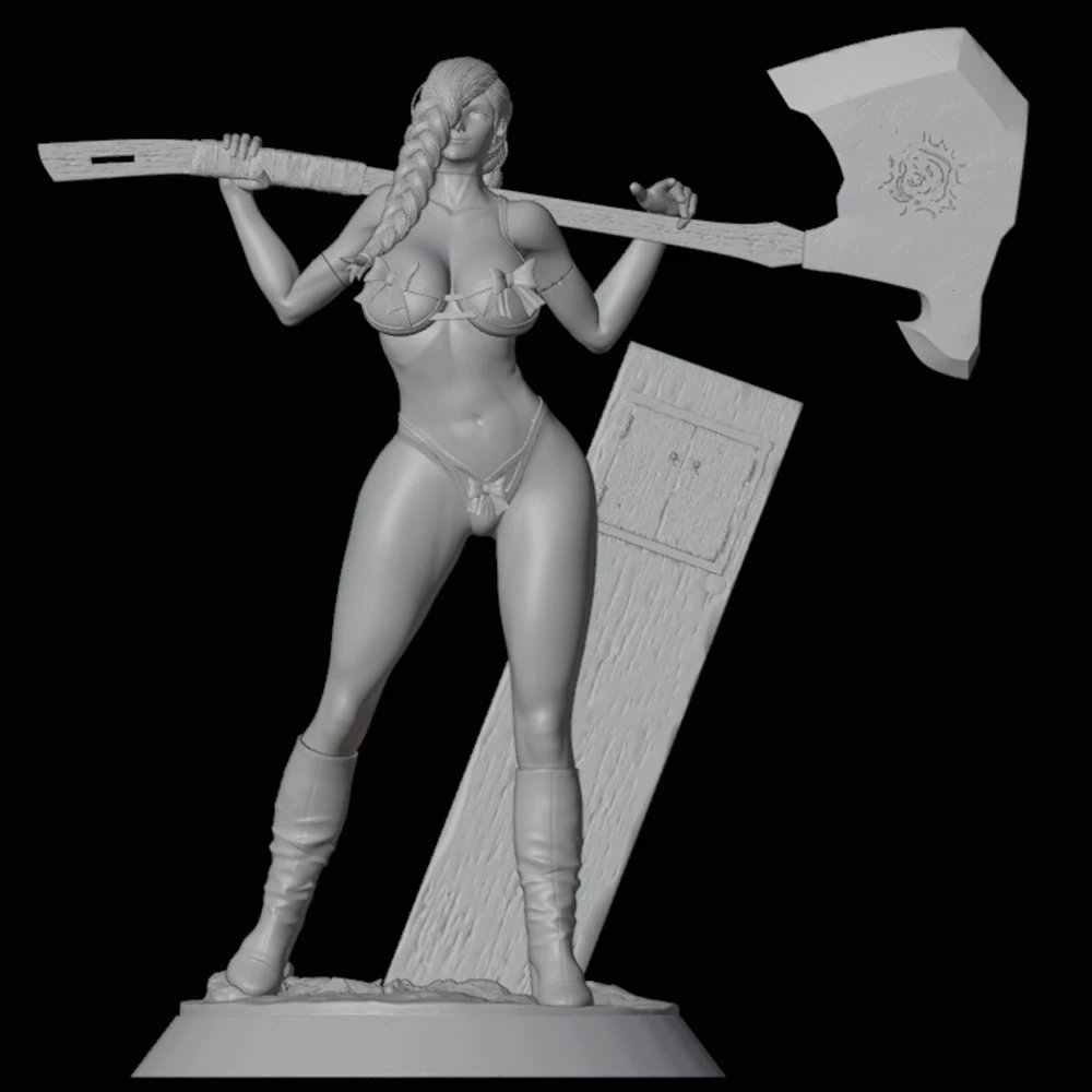 Kit de modèle d'impression 3D, beauté, angiAxe, Kokor, Mei, Mei, NSFW, figurine l'inventaire, statue de réduction bricolage, jouets non peints, 1/24