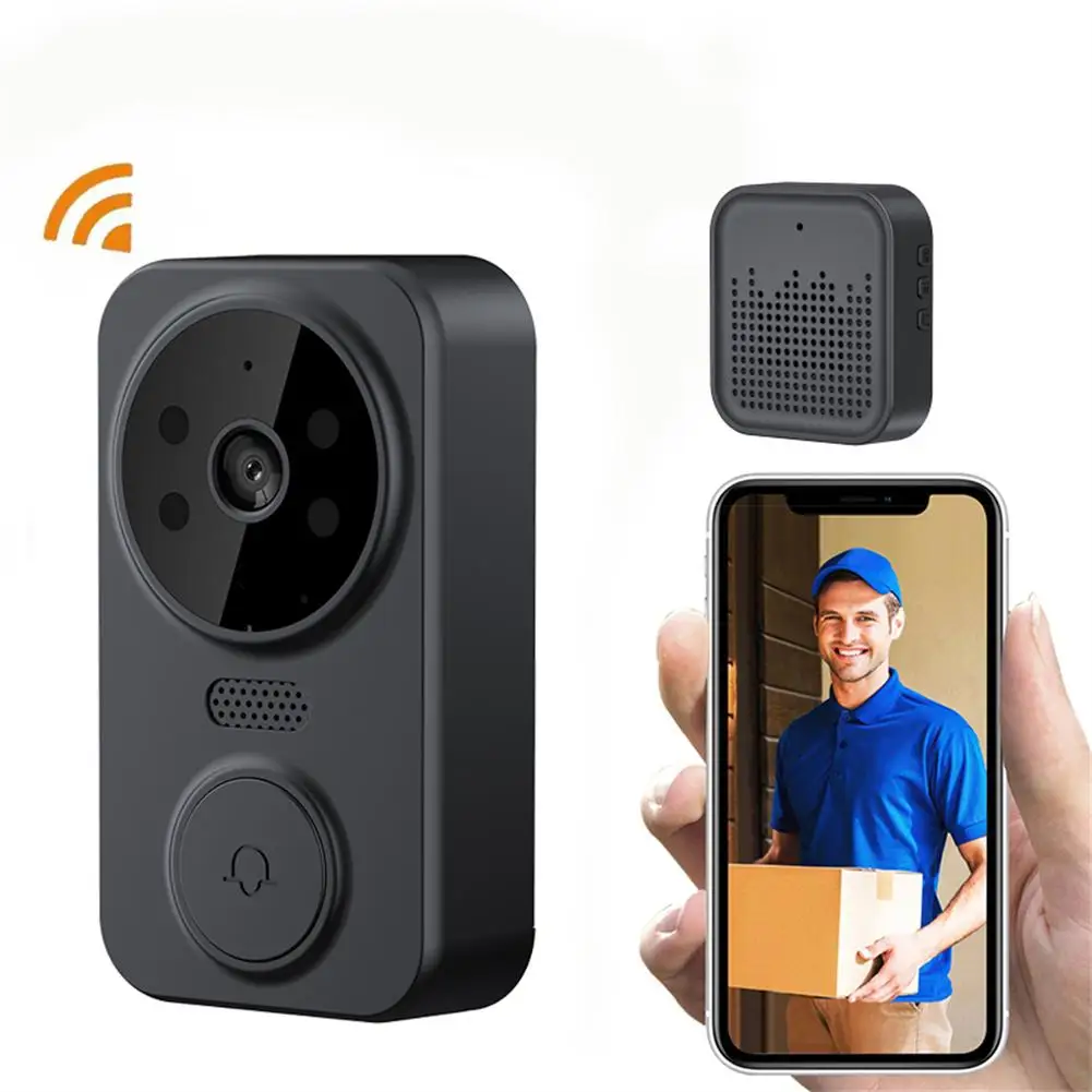 Wireless Doorbell WiFi Smart Video Door Bell Outdoor   Camera Two-way Intercom Infrared Night Vision Home Security System
