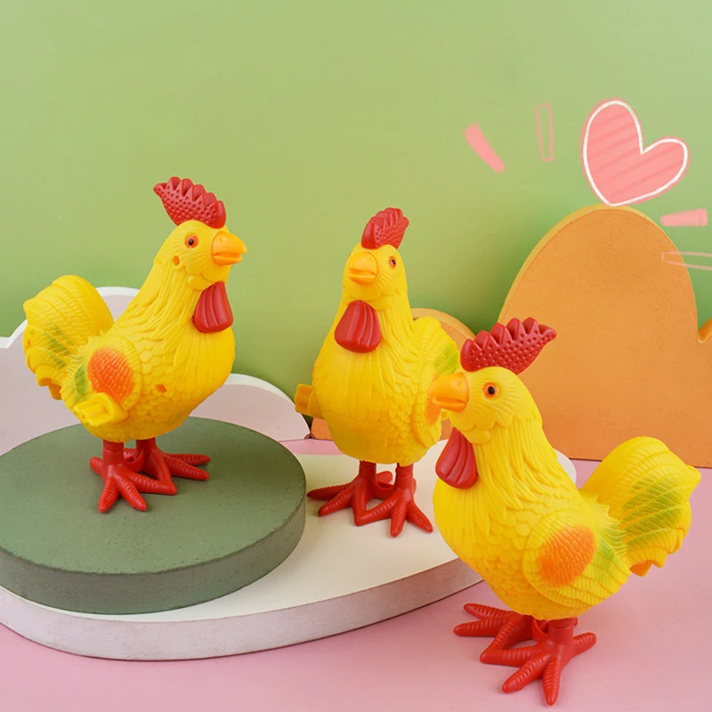 

1Pcs Cartoon Children Clockwork Rooster Toys Fun Wind-up Rooster Simulation Jumping Animal Boys and Girls Educational Toys Gift