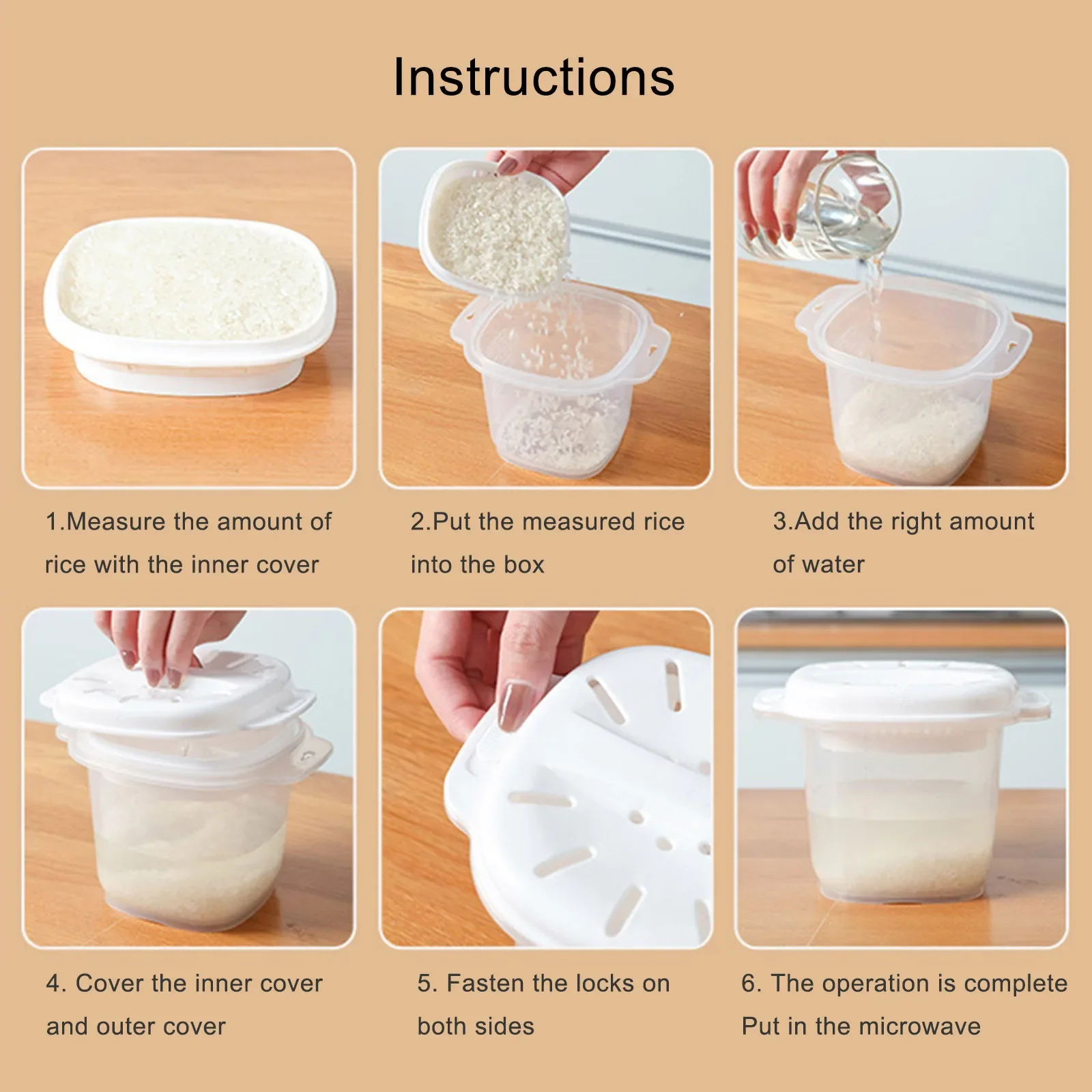 Forno de microondas multifuncional panela de arroz 700ml vapor sopa quente cozinhar bento lancheira grau alimentício pp kitche utensílios de vapor