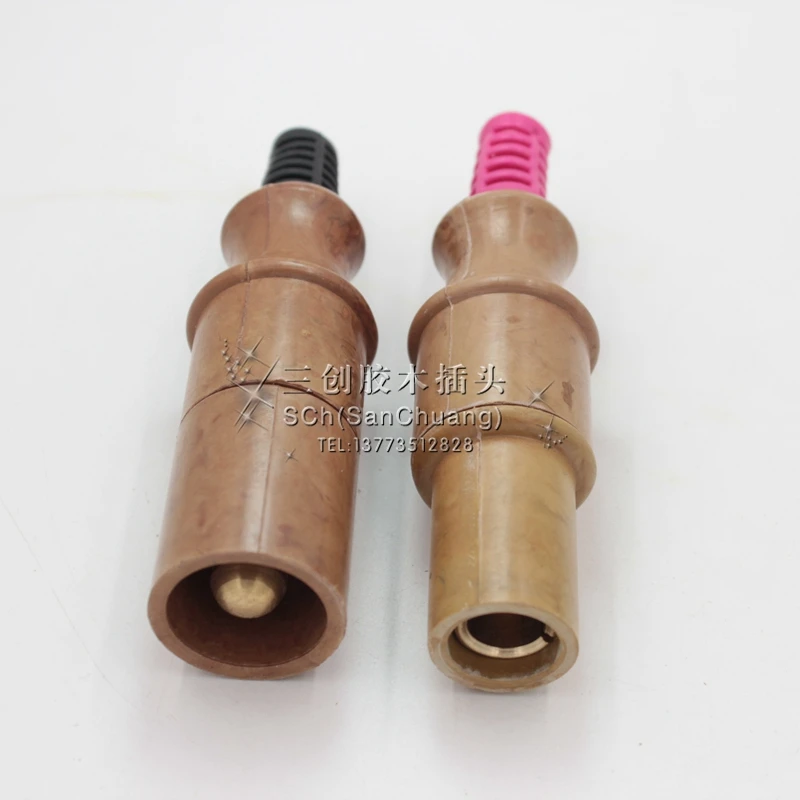 200A rubber wood plug high-power plug docking plug rhinoceros plug through box stage cable connector