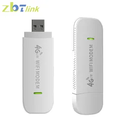 USB 4G LTE Modem Unlocked Mobile Dongle Wifi Router 150mbps With SIM Card Slot Pocket For Car Outdoor