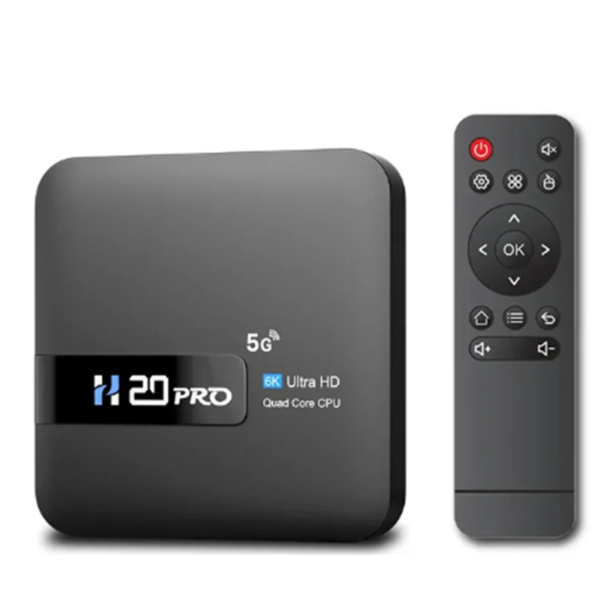 

H20PRO Smart Android TV Box Android 10 2GB 16GB 6K Media Player TV Box Android 2.4&5G WIFI Very Fast 1080P EU Plug