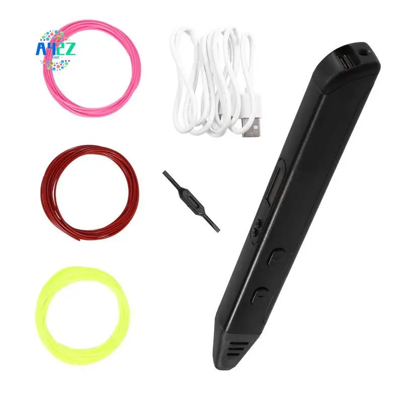 A42Z-RP800A 3D Pen Scribble Pen OLED Display 3D Printing Pen With PLA Filament For Doodling Making