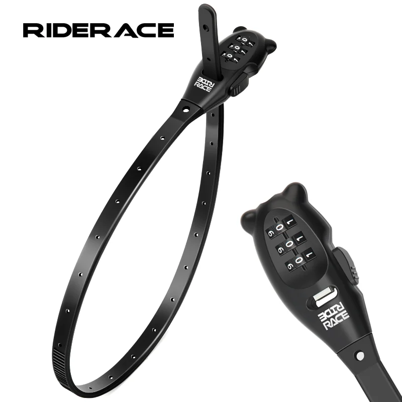 

Bicycle Lock Cable Tie Zinc Alloy Password Lock 3-Digit Password Helmet Lock Multipurpose Anti-Theft For Bike Electric Scooter