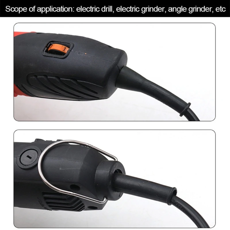 Strain Relief Cord Boot Protector Cable Rubber Sleeve Hose Flex- Strain Relief Protector for Electric Drill Grinder