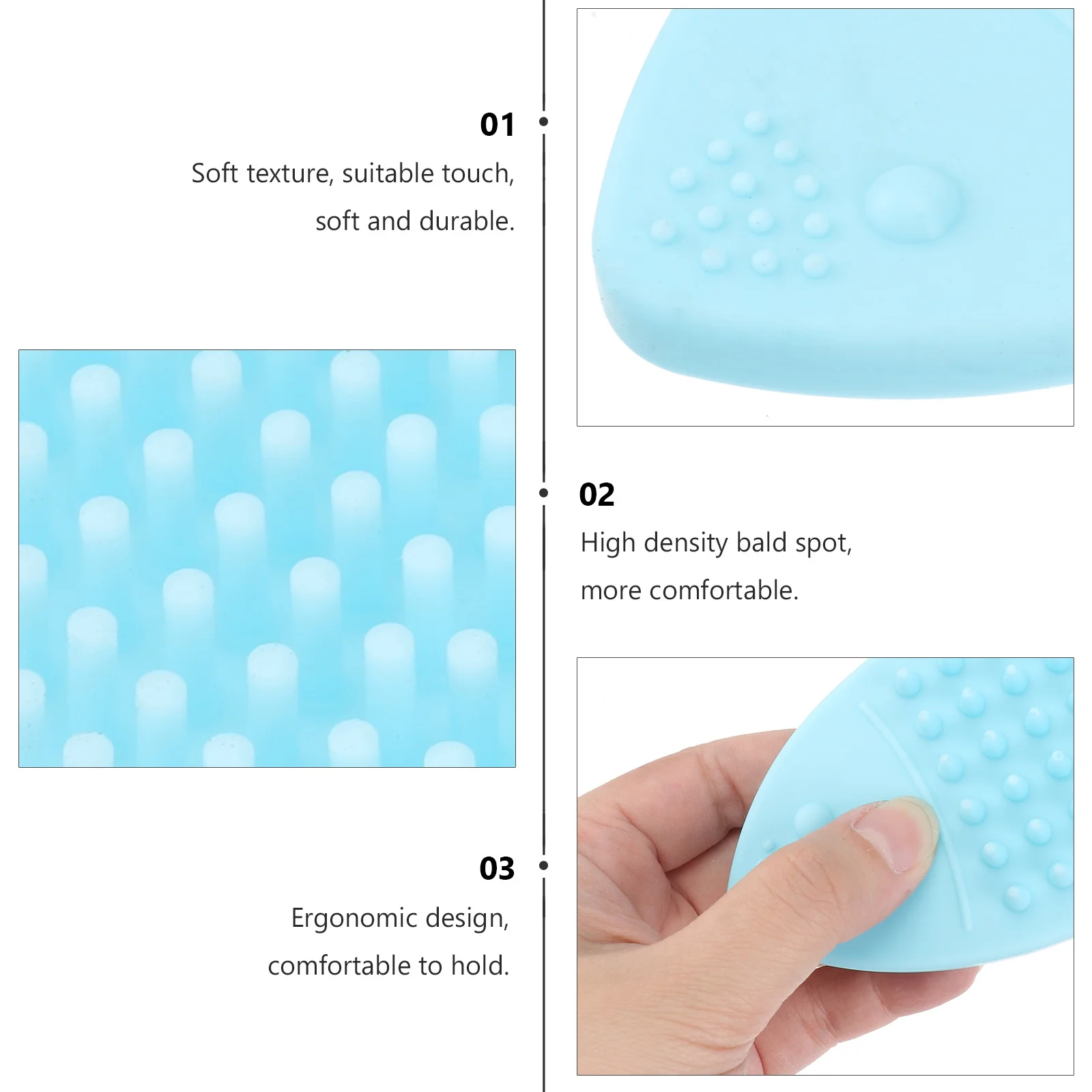 

1Pcs Fish Shape Silicone Bath Brush Soft Massage Body Scrubber Baby Shower Tool Head Hair Cleaning Brush Face Cleaning Tool
