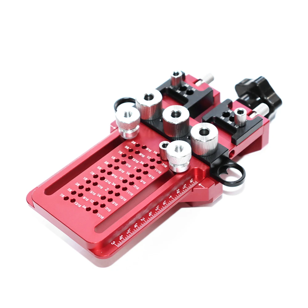 

Регулируемый пробойник ENJOYWOOD XY-XD008: Направляющий инструмент для сверления с метрической и дюймовой шкалами, точные направляющие пазы для 1/4 дюйма