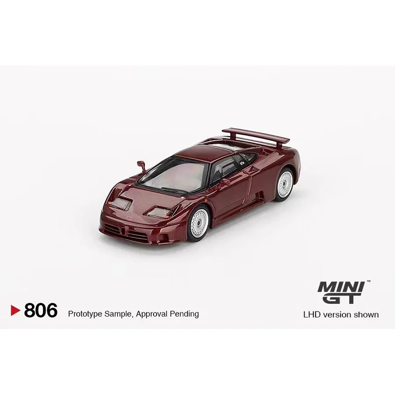 MINIGT 806 1:64 EB110 GT Dark Red Metallic Diecast Model Collection Toys