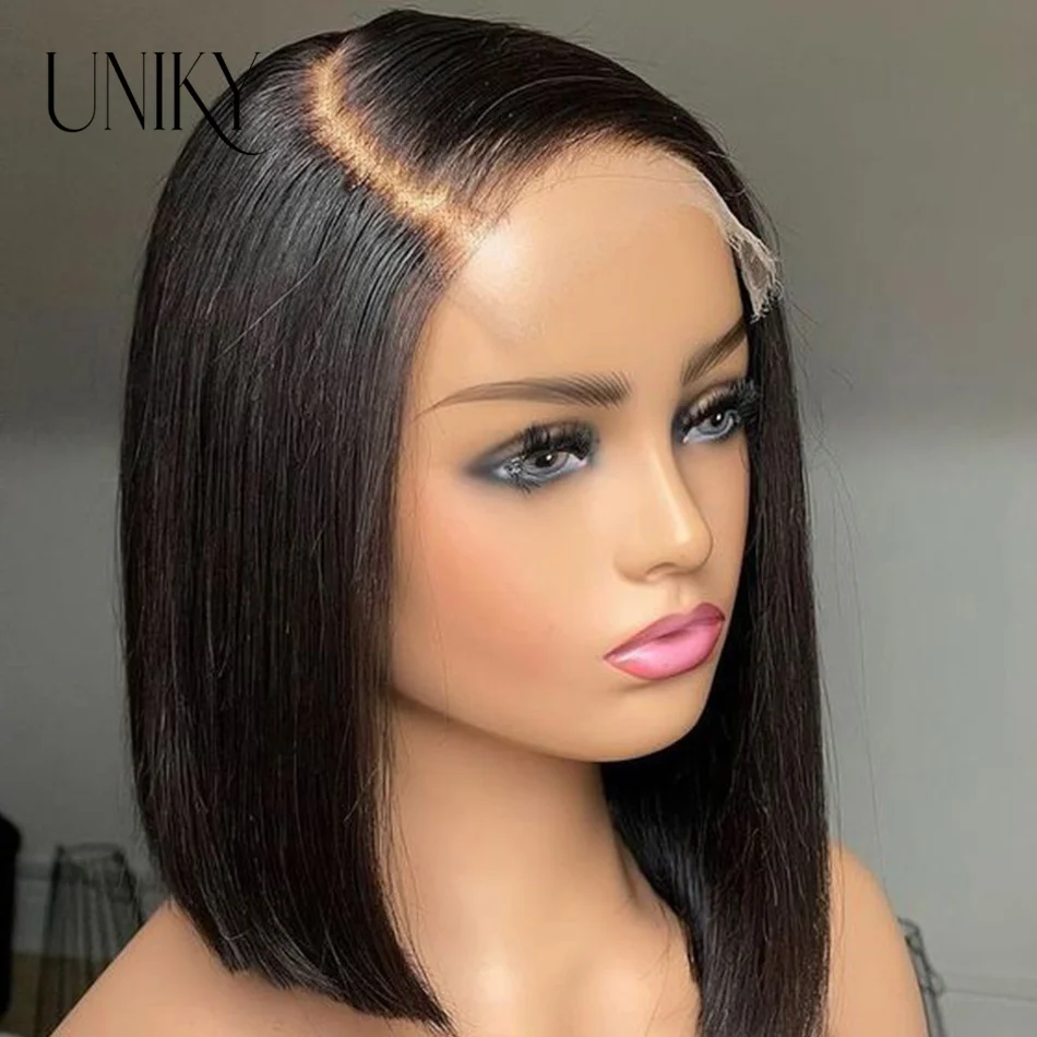 

13x6x1 Transparent Lace Bob Wig Lace Frontal Human Hair Wigs Short Pixie Cut Wig Side Part Bob Wig For Women Lace Front Bob Wig