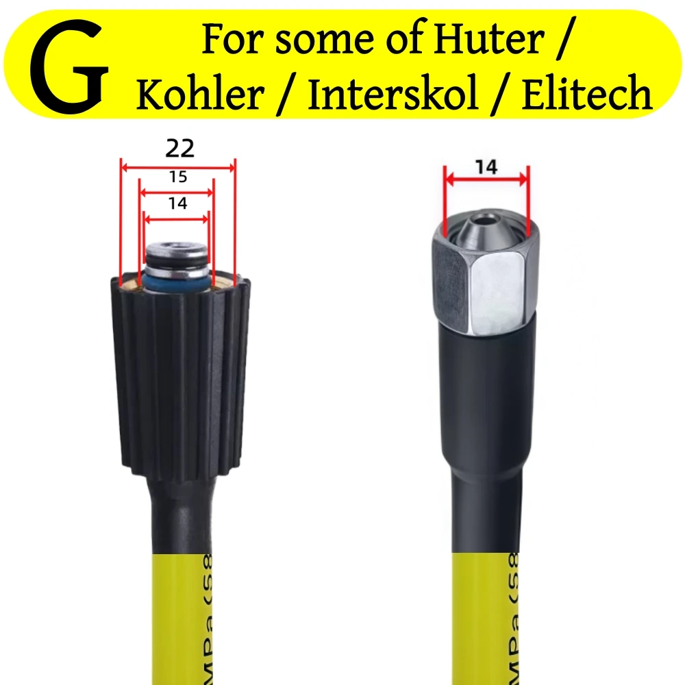 5-20 Meter Hochdruckreinigungsschlauch 5800 psi Autowäscheschlauch Wasserwäscheverlängerungsschlauch für Karcher Lavor Bosch Patriot Nilfisk Huter Portland – Detail 14