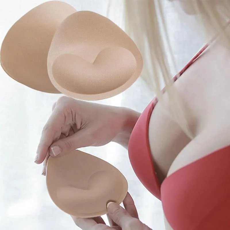 2/6 قطعة الإسفنج رفع منصات النساء ملابس السباحة بيكيني غير مرئية محسن للإزالة الحشو إدراج الكؤوس منصات كأس الصدر اكسسوارات