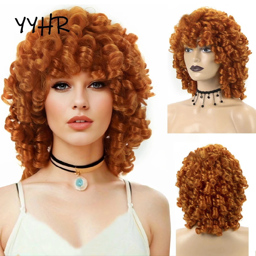 Synthetic Afro Kinky Curly Natural Curly Short Purple Mechanism Wig Applicable To African Black Women's Parties And Role Plays