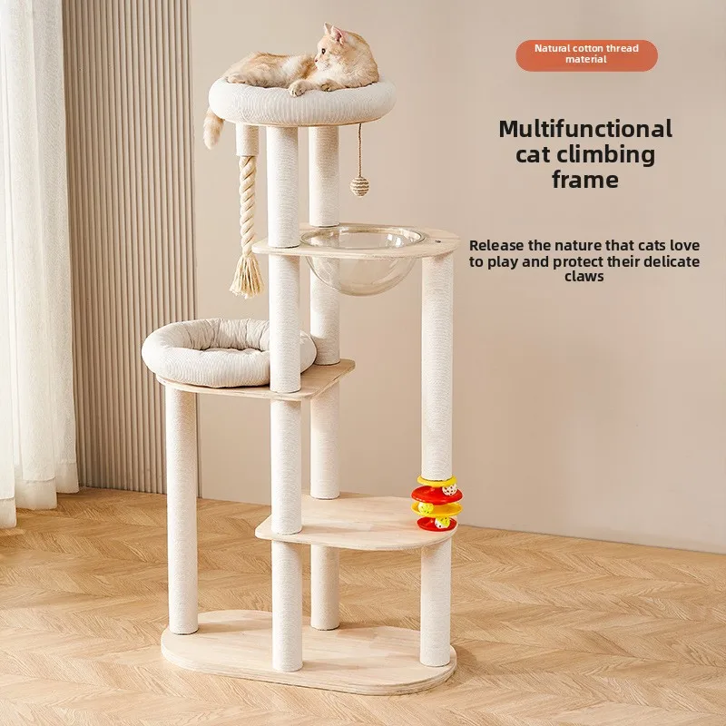 

Cat House Tree Integrated Climbing Frame Large Cat Platform