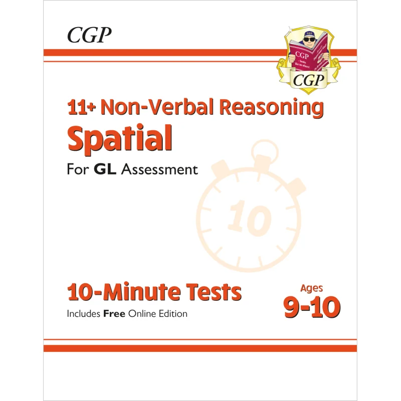 

New 11 GL 10Minute Tests NonVerbal Reasoning Spatial Ages 910 With Online Edition CGP Books 9781789085013