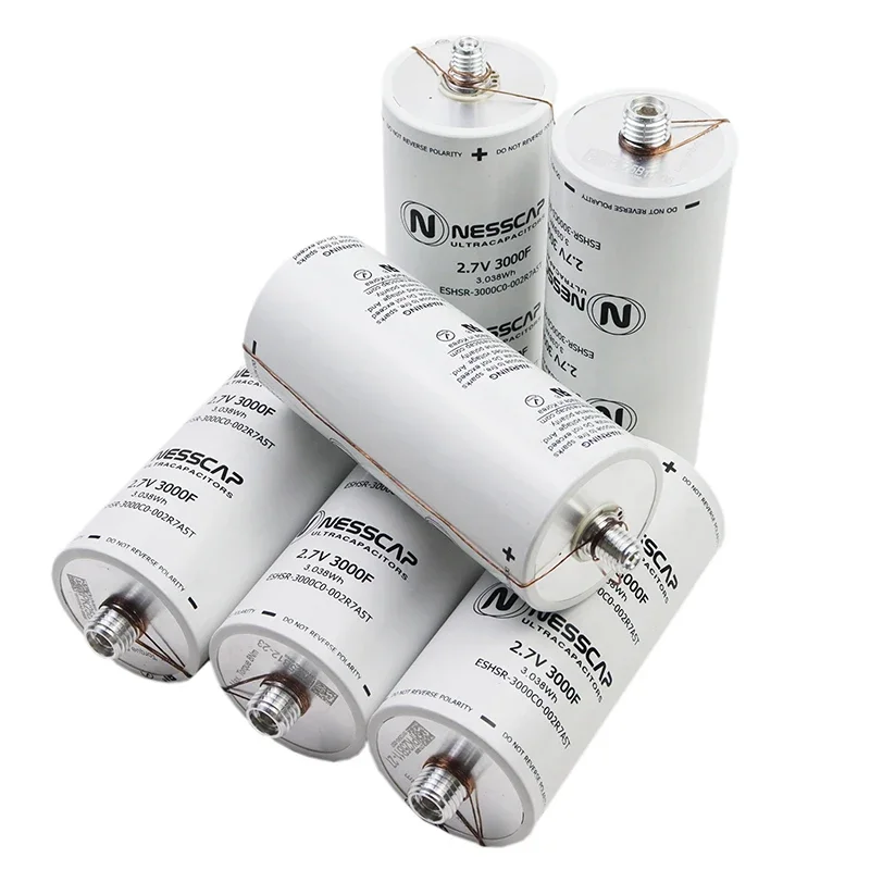 6PCS 2.7V 3000F Original Korean NESSCAP Super Farad Capacitor DIY 12V 16V Spot Welding Machine Car Audio Car Start Power Supply