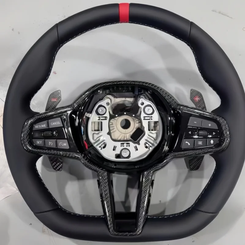 

Для BMW спортивный кожаный руль подходит для G80 G82 G20 G30 F80 F82 F87 F12 F86 F33 M2 M3 M4 M5 M6 F85 X5 F30 F10