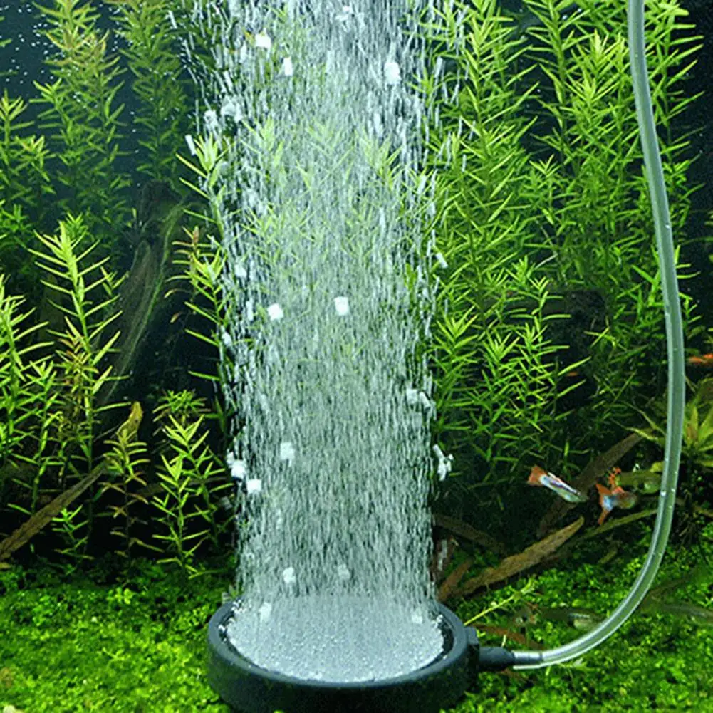 Bubble Disk Air Stone Aerator สำหรับ Aquarium Fish Tank ถังออกซิเจนปั๊มอุปกรณ์เสริม