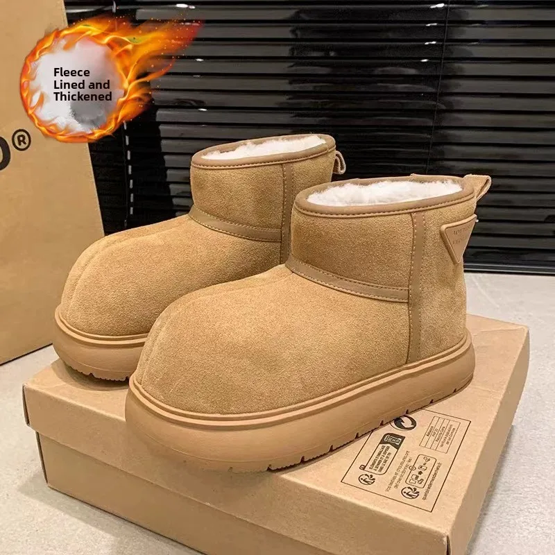 men's-winter-snow-boots-fleece-lined-fur-integrated-bread-cotton-shoes-waterproof-non-slip-round-toe-short-tube-boots