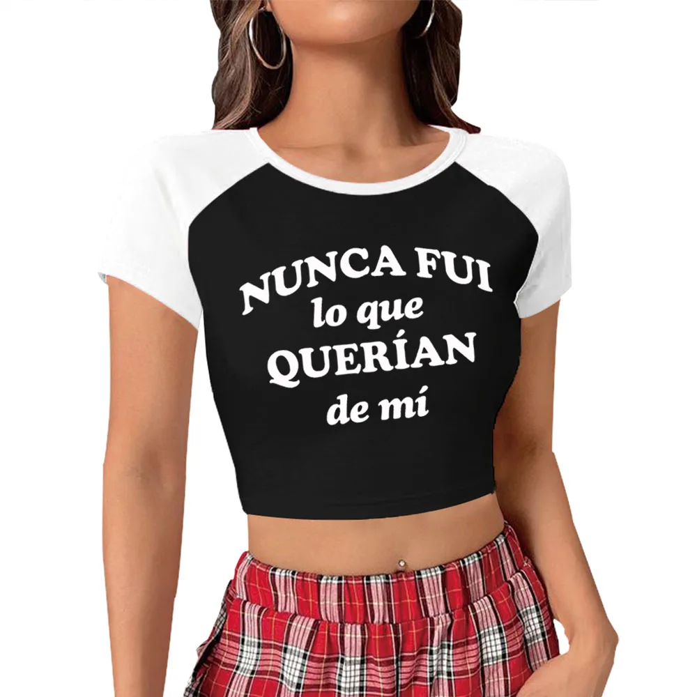 

2025 Lali Esposito No Me Importa Crop Tops T-Shirt Girls Fashion Women O-Neck Short Sleeve Fans Gift T-shirt