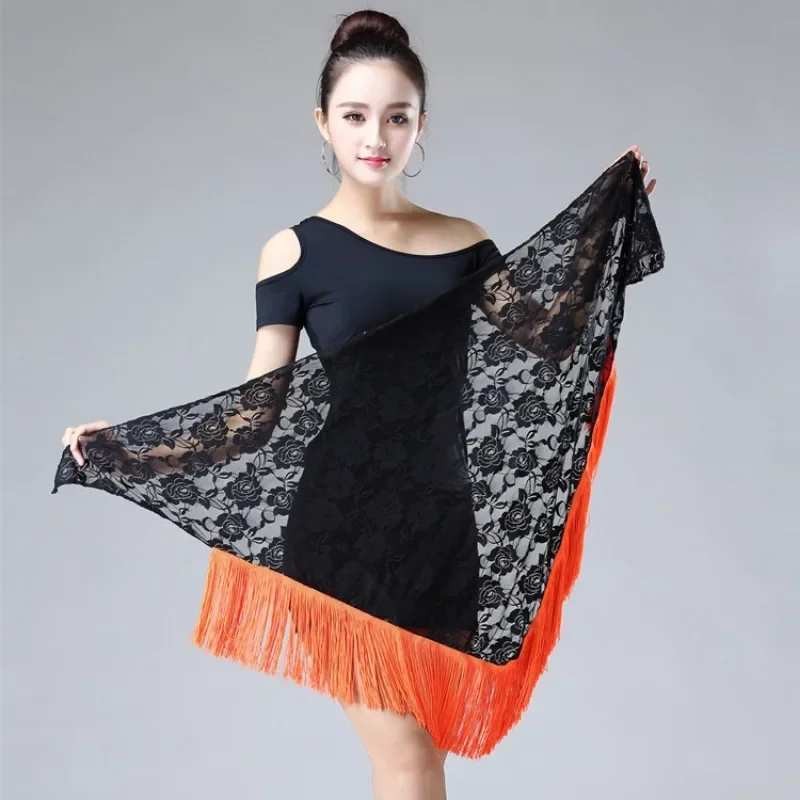 Handuk Segitiga Rumbai Rok Satu Potong Rok Dewasa Renda Pakaian Tari Latin Rok Latihan Handuk Pinggul 2025 Pakaian Tari Wanita