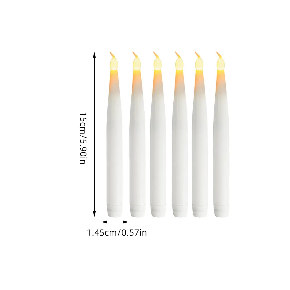 10pcs Warm White LED Long Pole Lights with Stable Flat Base for Christmas Tree, Home & Party Decoration