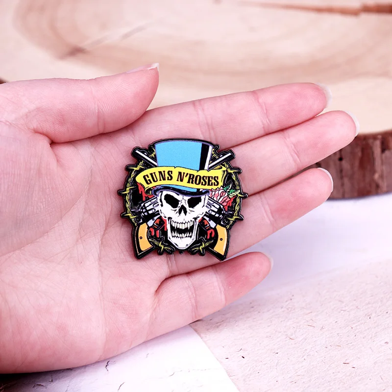 Hard Rock Band Logo Badge Music Album Cover Enamel Pin Fans Gift view 4