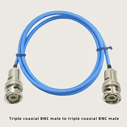 Triax BNC three coaxial adapter cable 1553B jumper TRX316 double male head three card BNC TRB test cable