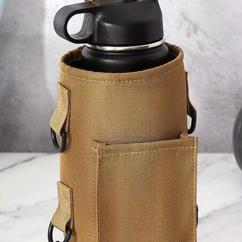 Metal Surface Bottle Holder Magnetic Water Bottle Pouch with Adjustable Strap Outdoor Sports Water Bottle Holder Gym for Active