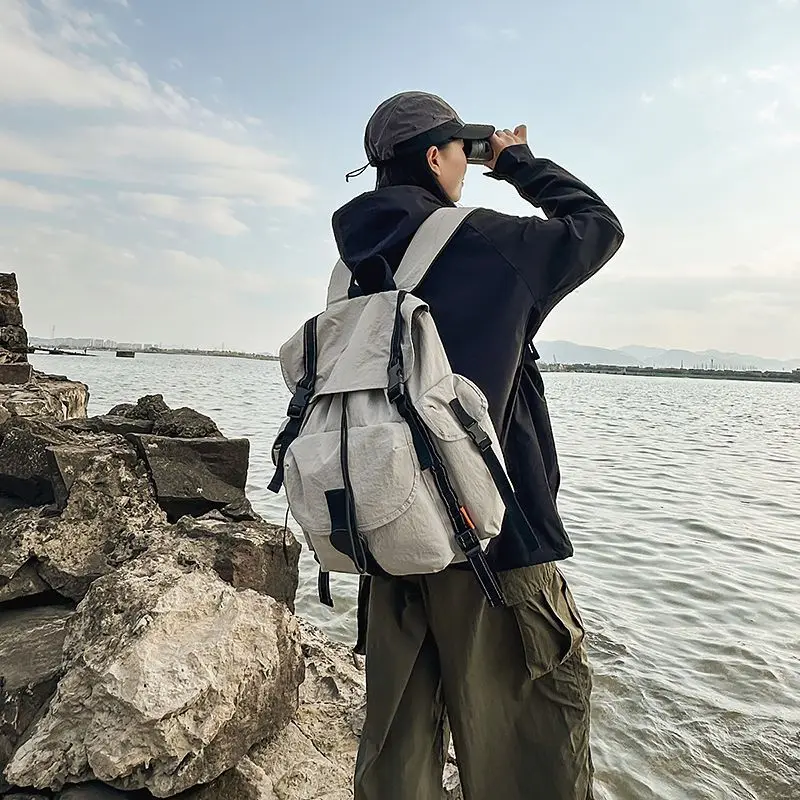 

Уличный студенческий рюкзак большой емкости, водонепроницаемый легкий рюкзак для путешествий, альпинизма, компьютерный рюкзак, студенческий школьный рюкзак