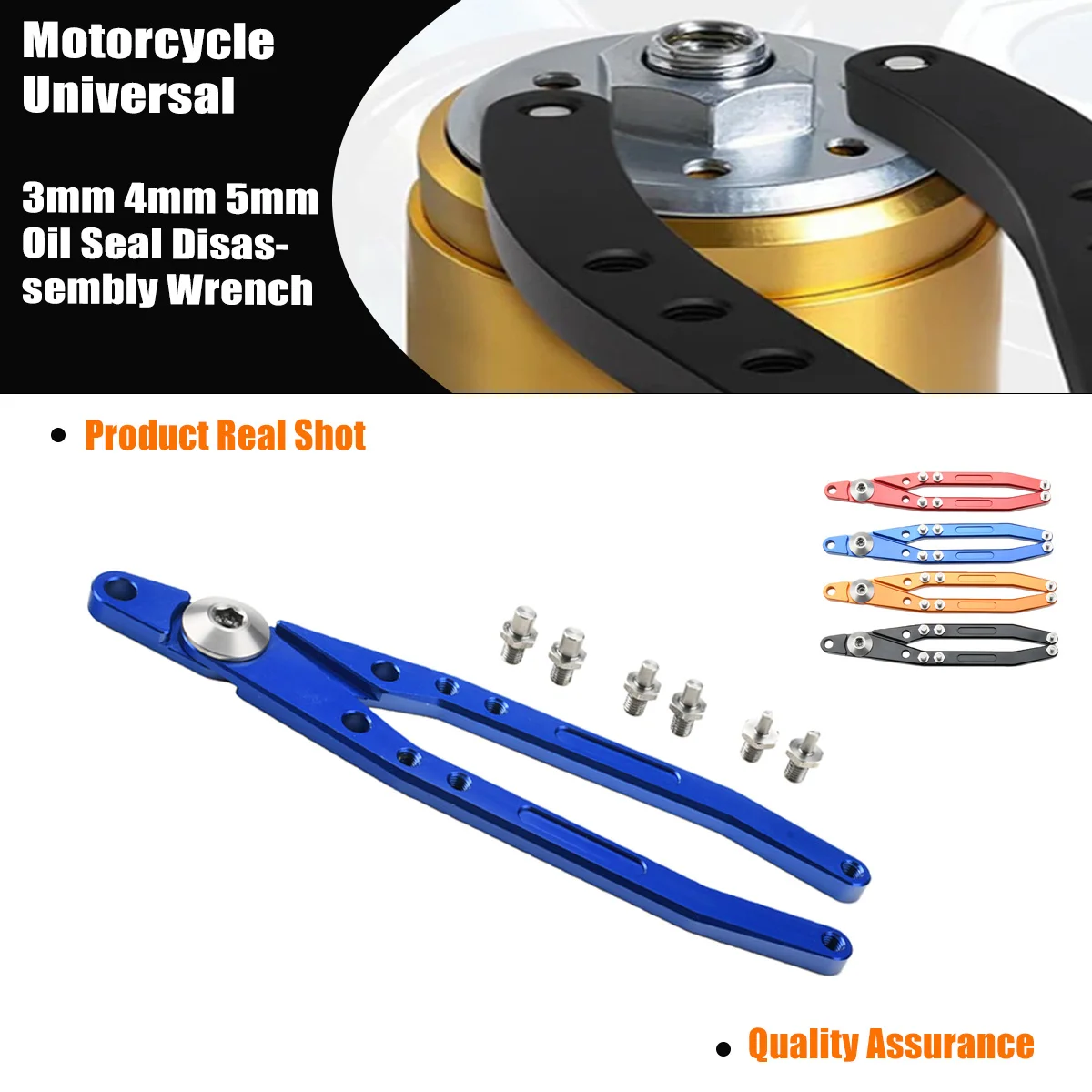 Universeller 3mm 4mm 5mm Stoßdämpfer-Öldichtungs-Demontageschlüssel für KTM HONDA YAMAHA KAWASAKI SUZUKI