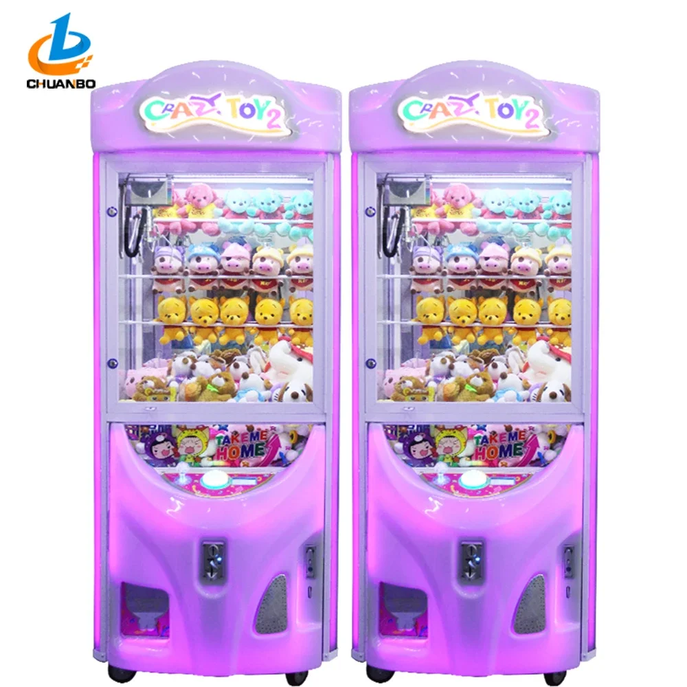 Wholesale arcade crane gift game machine coin operated claw crane vending machines for sale