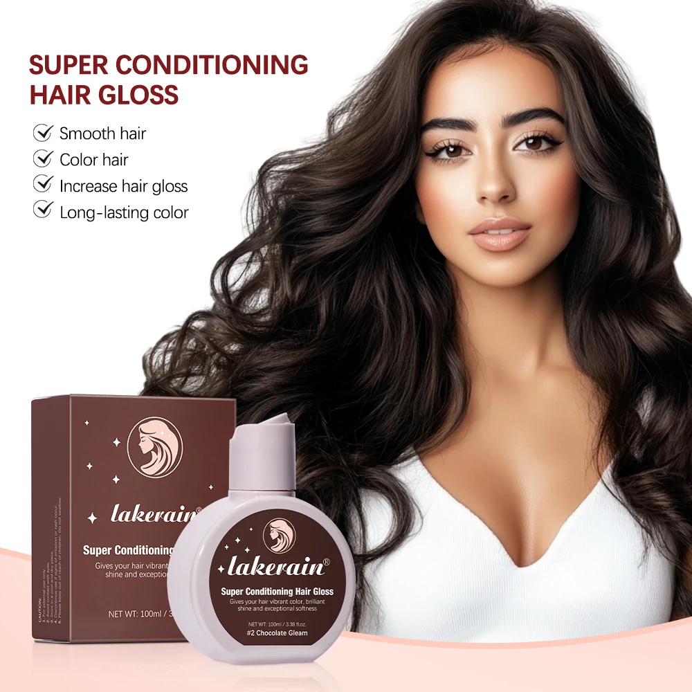Super Conditioning Hair Gloss Hydrating Semi-Permanent Long-lasting Color Hair Glaze Gloss Deep Nourishing & Repair Damaged Hair