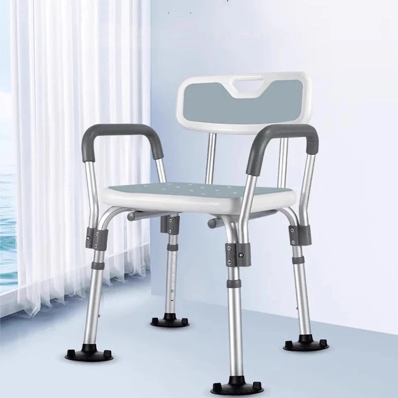 Speciale ouderen Badkamerstoelen Douche Balkon Minimalistische vloer Badkamerstoelen Modern wit Perchero Pared-meubilair