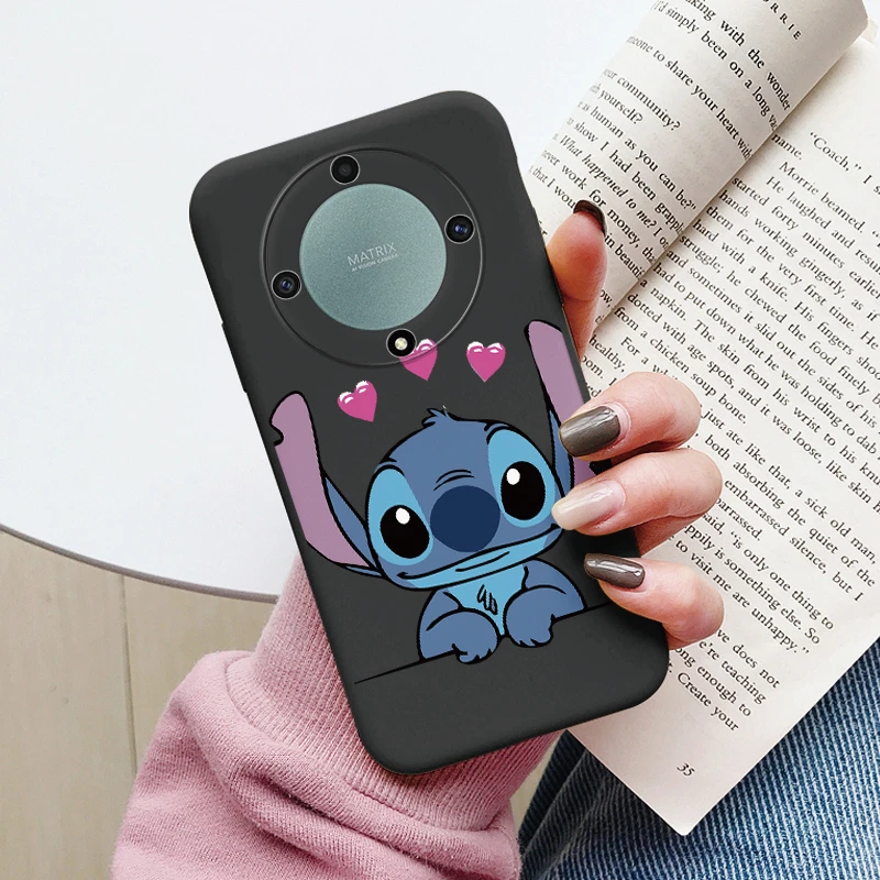 Angel Stitch Lilo Case For Honor X9a Magic5 Lite 5G Phone Cover Soft Silicone Cartoon Anime Funda Shell For Honor Magic 5 Lite